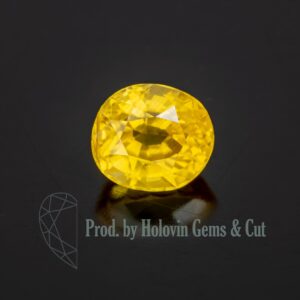 yellow sapphire 0.60 ct